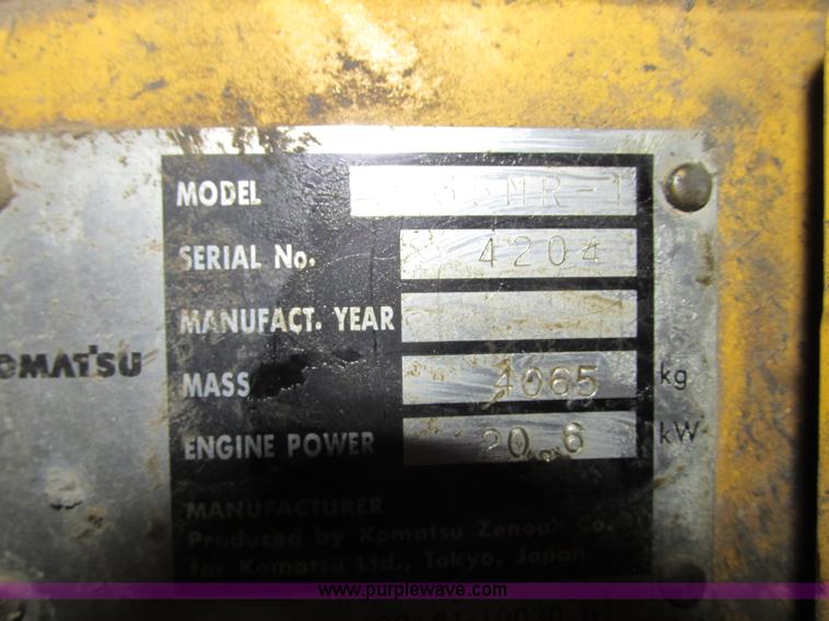 image for item J8736 2003 Komatsu PC35MR mini excavator