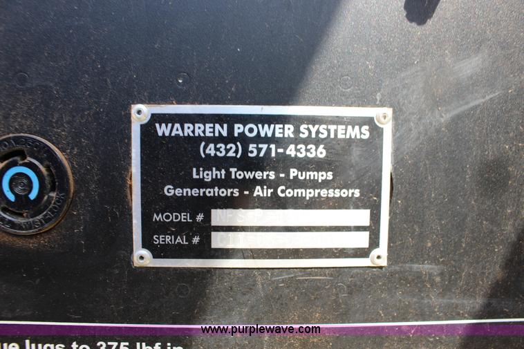 image for item K1210 2012 Neram Power Systems NPS-P-150 generator