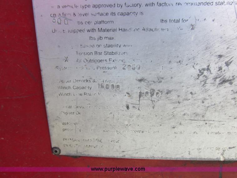 image for item K2212 2005 GMC C8500 digger derrick truck