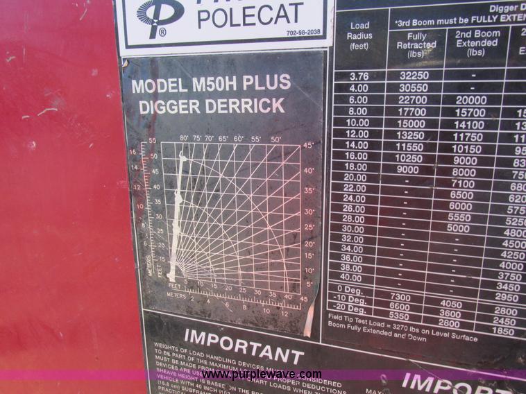 image for item K2213 2005 GMC C8500 digger derrick truck