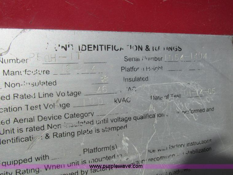 image for item K2213 2005 GMC C8500 digger derrick truck