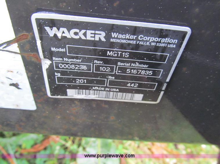 image for item K6396 Wacker MGT1S G25 generator