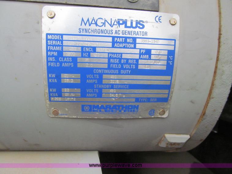 image for item K6396 Wacker MGT1S G25 generator