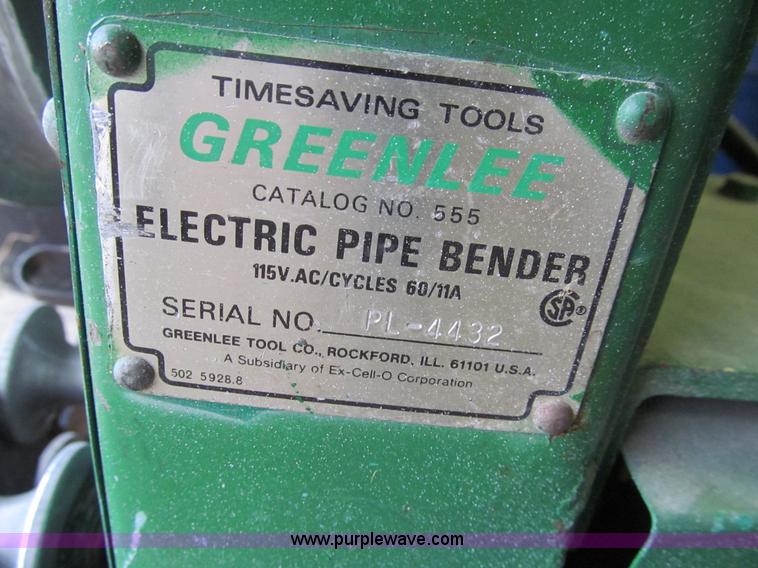 image for item K6398 Greenlee 555 bender