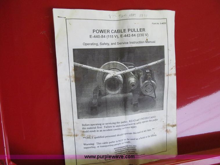 image for item K6399 Ensley E440-84 wire puller