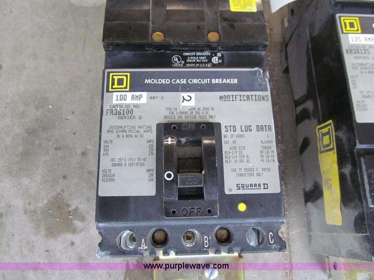 image for item K6403 (6) Square D breakers