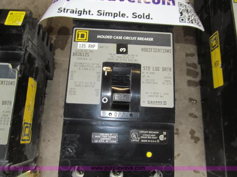 image for item K6403 (6) Square D breakers