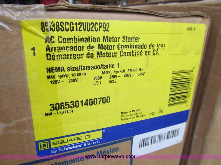 image for item K6406 (2) Square D motor starters