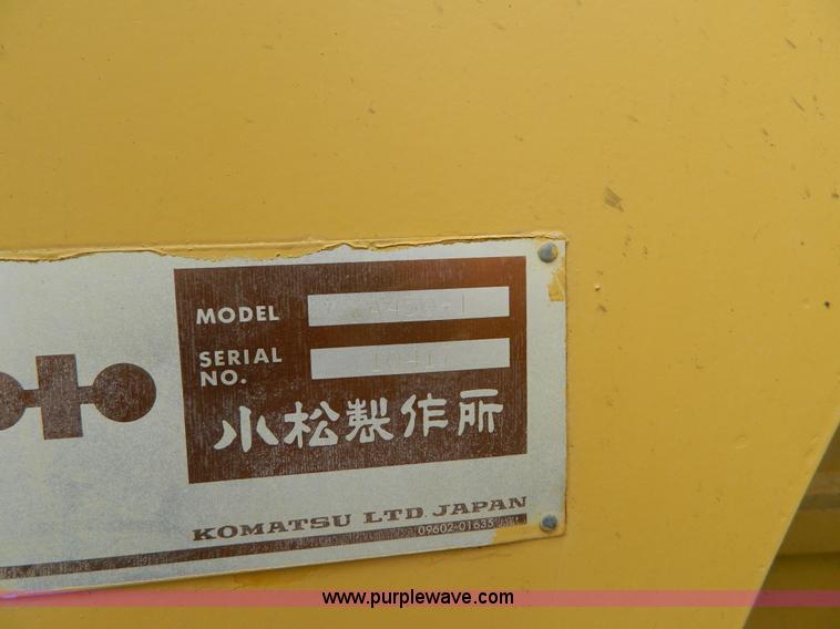 image for item K8230 1985 Komatsu WA450 wheel loader