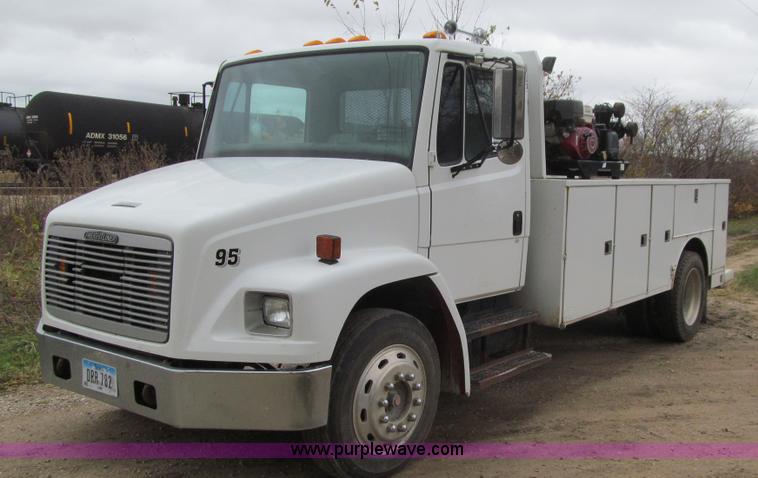 image for item L1807 1993 Freightliner FL70 service truck with crane