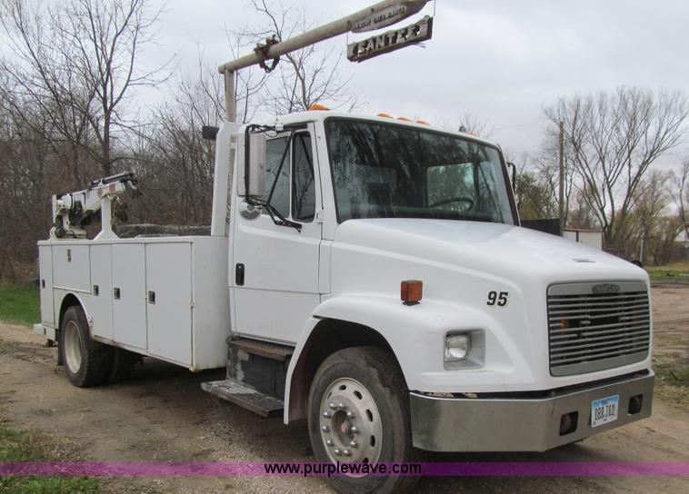 image for item L1807 1993 Freightliner FL70 service truck with crane