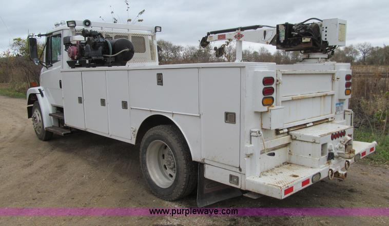 image for item L1807 1993 Freightliner FL70 service truck with crane