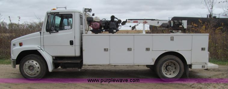 image for item L1807 1993 Freightliner FL70 service truck with crane