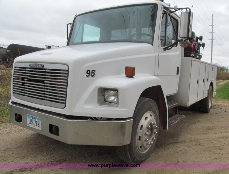 image for item L1807 1993 Freightliner FL70 service truck with crane