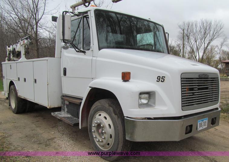 image for item L1807 1993 Freightliner FL70 service truck with crane
