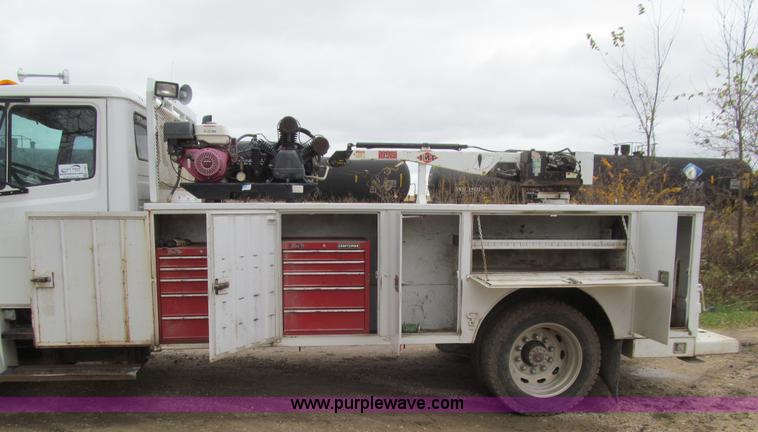 image for item L1807 1993 Freightliner FL70 service truck with crane