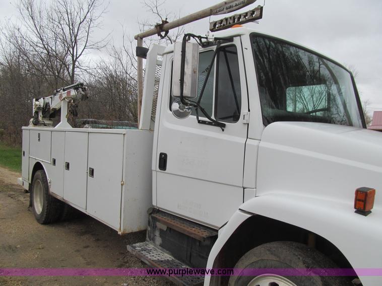 image for item L1807 1993 Freightliner FL70 service truck with crane