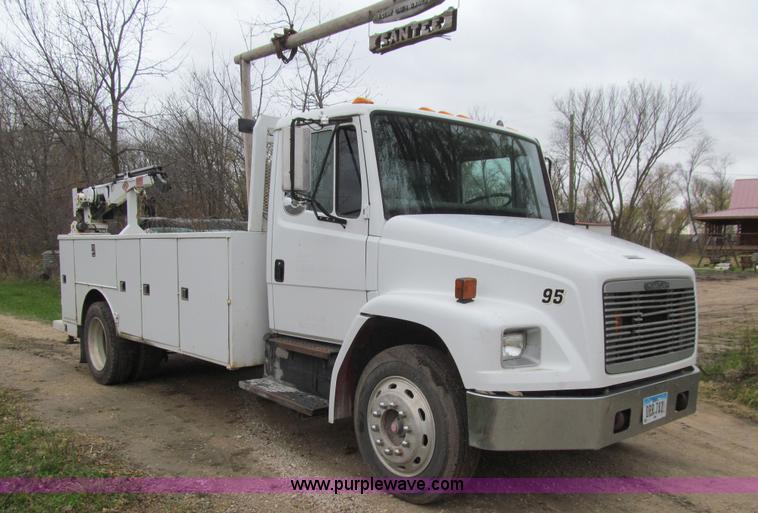 image for item L1807 1993 Freightliner FL70 service truck with crane