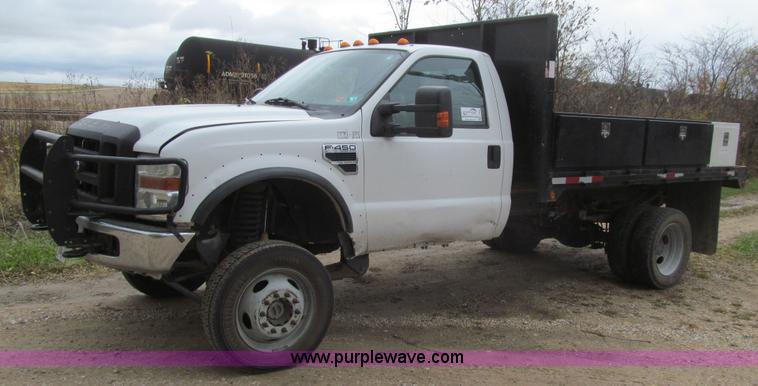 image for item L1808 2008 Ford F450 XL Super Duty flatbed truck