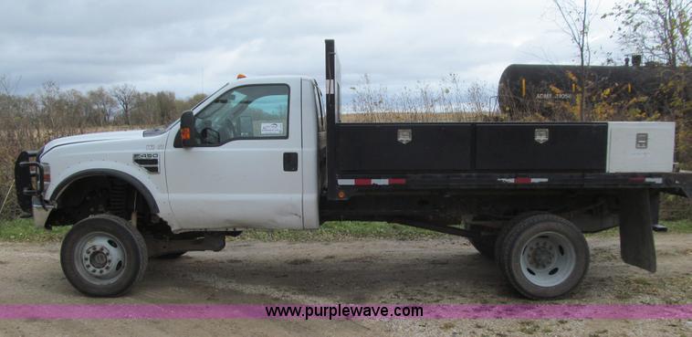 image for item L1808 2008 Ford F450 XL Super Duty flatbed truck