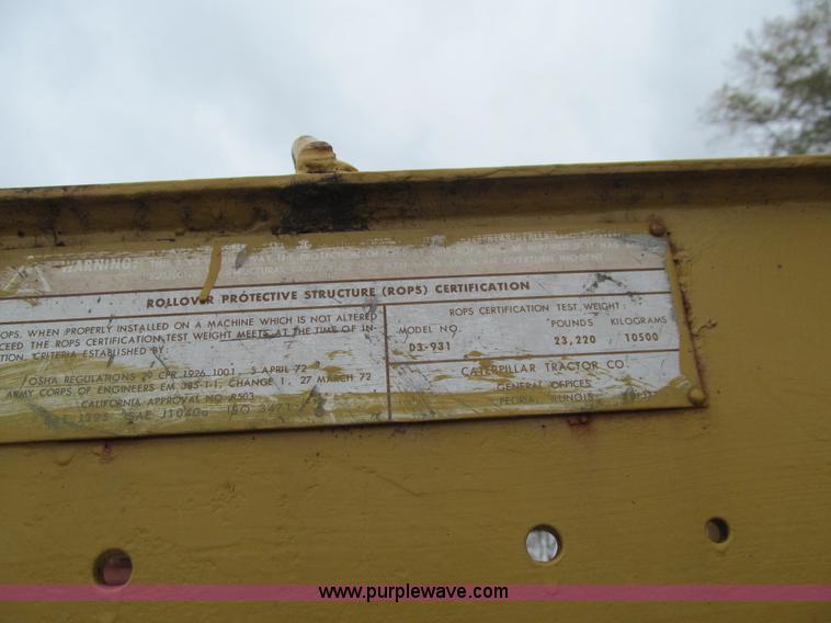 image for item L1809 1979 Caterpillar 931 track loader