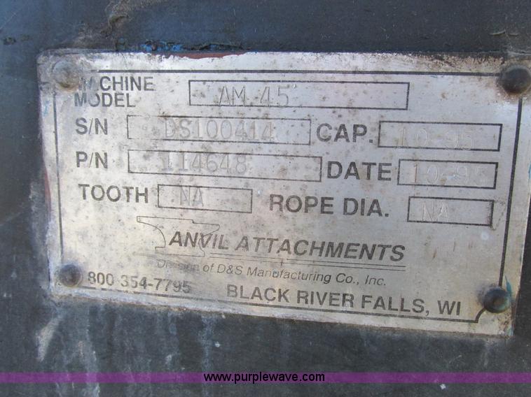 image for item Z9549 Anvil AM45 clamshell bucket