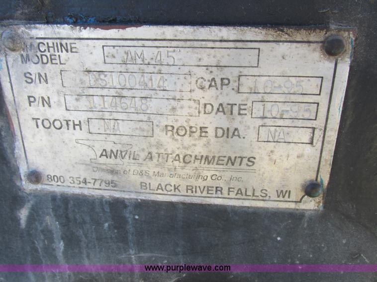 image for item Z9549 Anvil AM45 clamshell bucket