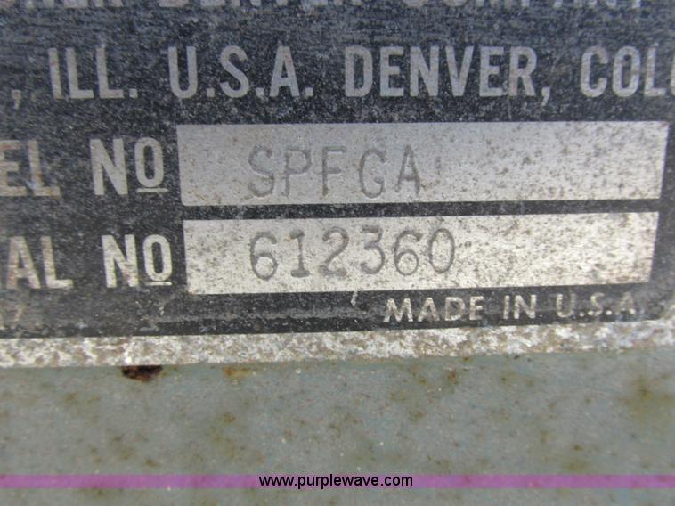 image for item Z9551 1972 Gardner Denver SPFGA air compressor