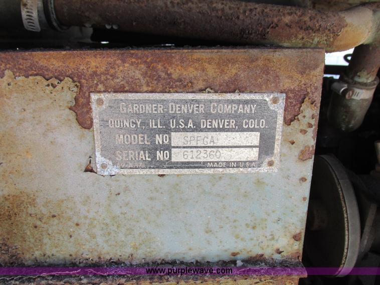 image for item Z9551 1972 Gardner Denver SPFGA air compressor