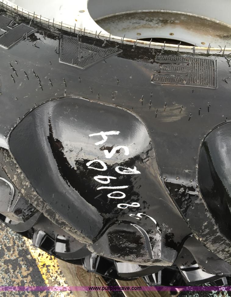 image for item D1800 (2) Goodyear 380/90R54 R1W row crop rear wheel assemblies