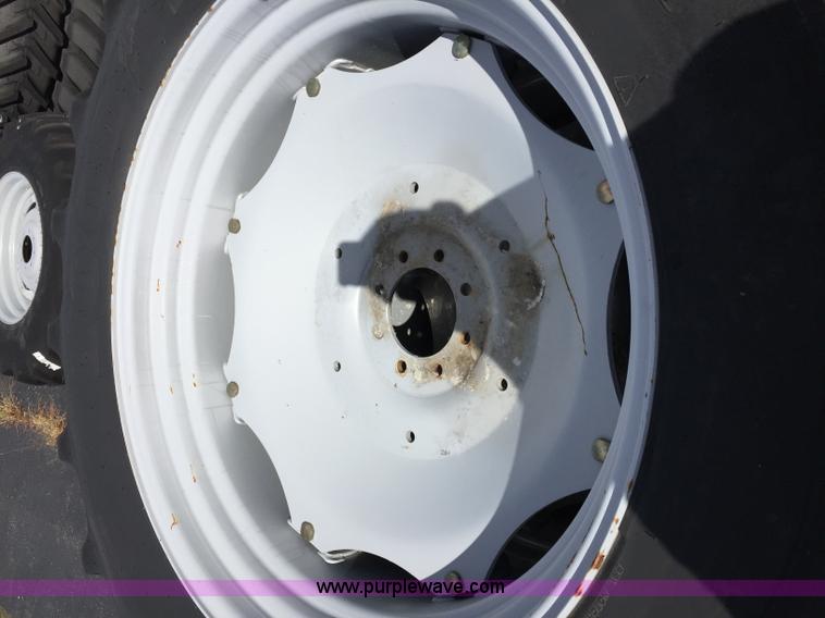 image for item D1814 (2) Firestone R420/85R38 R1 PSD GY utility rear wheel assemblies