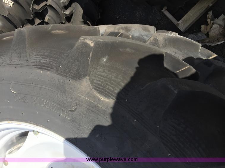 image for item D1834 (2) Firestone R420/85R38 R1 PSD GY utility rear wheel assemblies