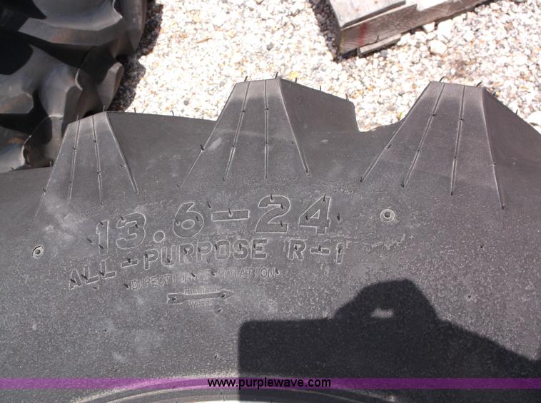 image for item D1891 (2) Titan Hi-Traction Lug TL 13.6-24 R1 utility front tires