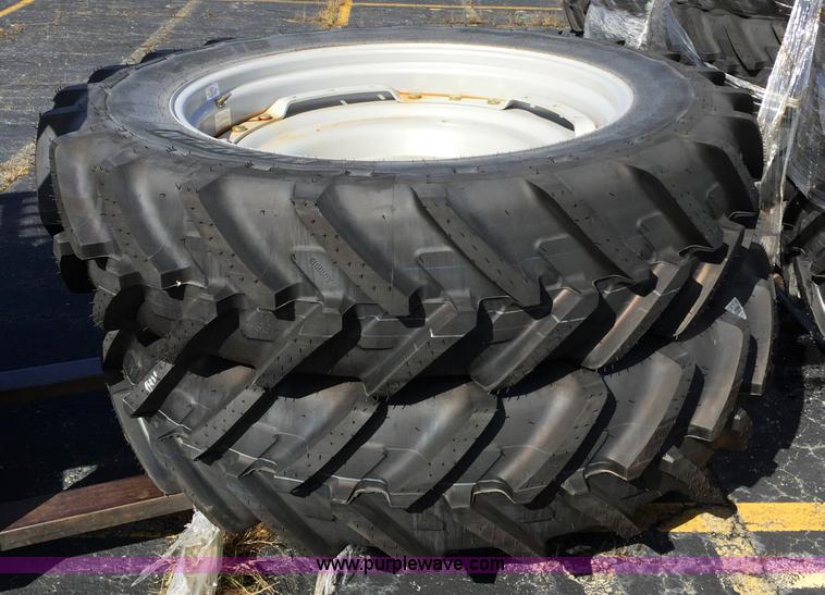 image for item D1918 (2) Michelin AGRIBIB 380/80R38 R1W row crop rear tires
