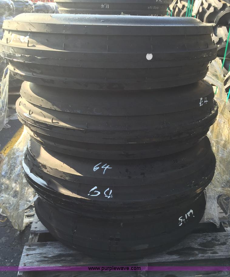 (6) Titan TruTrac TL 7.5016SL F2 triple rib utility front tires in