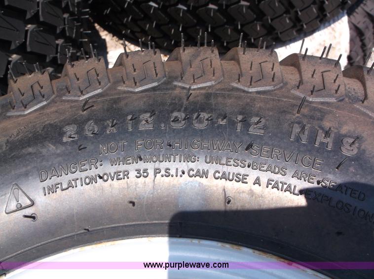 image for item D1989 (40) Titan 26x12.00-12 compact rear wheel assemblies for ZT mower tractor