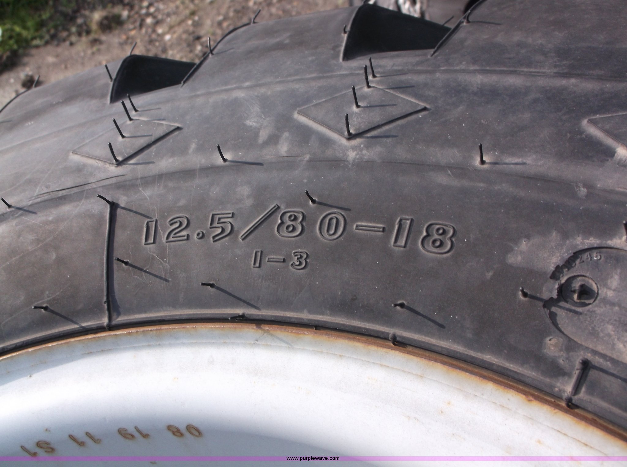 (2) Goodyear SureGrip TL 12.5/8018 I3 R1 utility front tires in