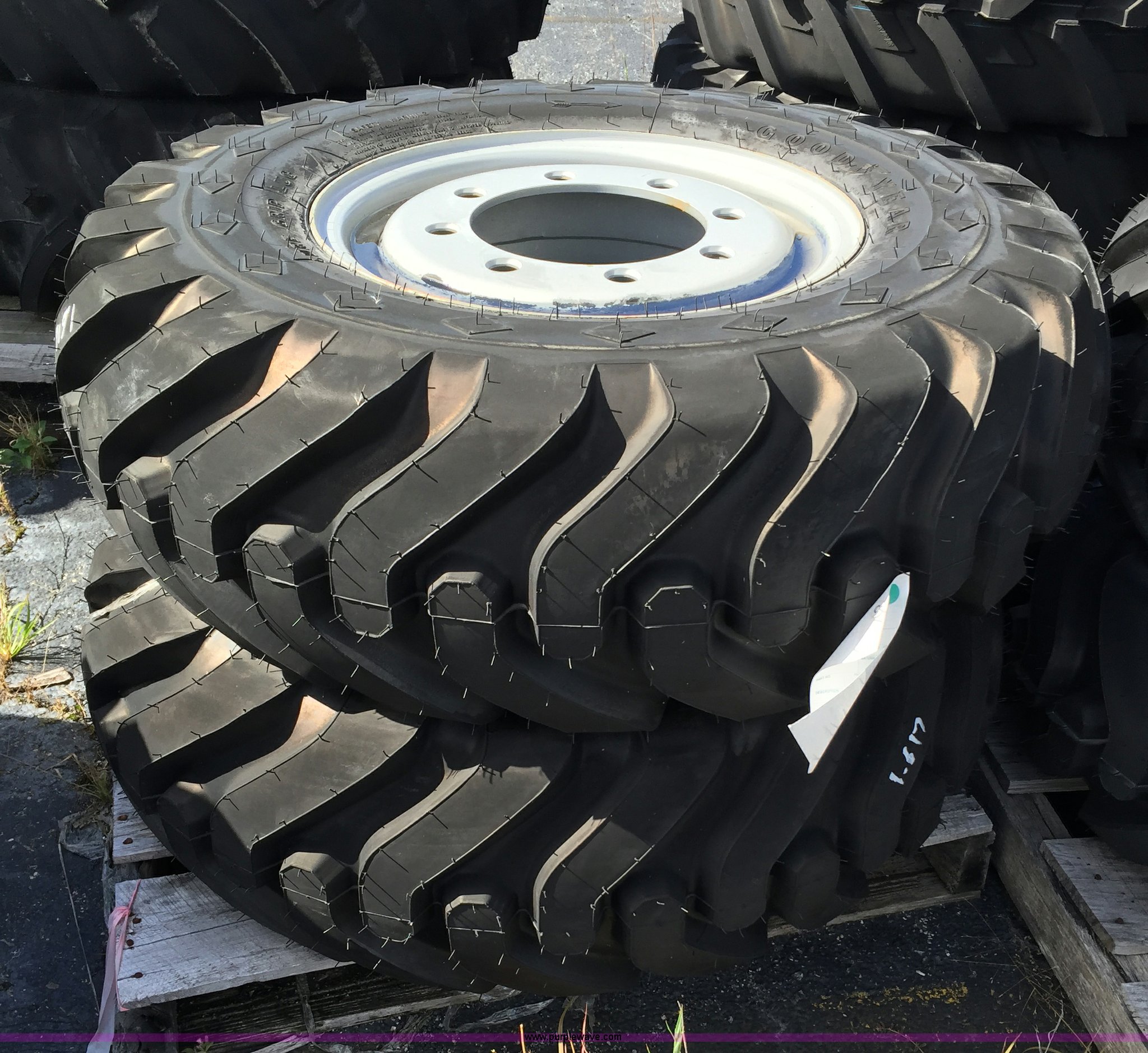 (2) Goodyear SureGrip TL 12.5/8018 I3 R1 utility front tires in