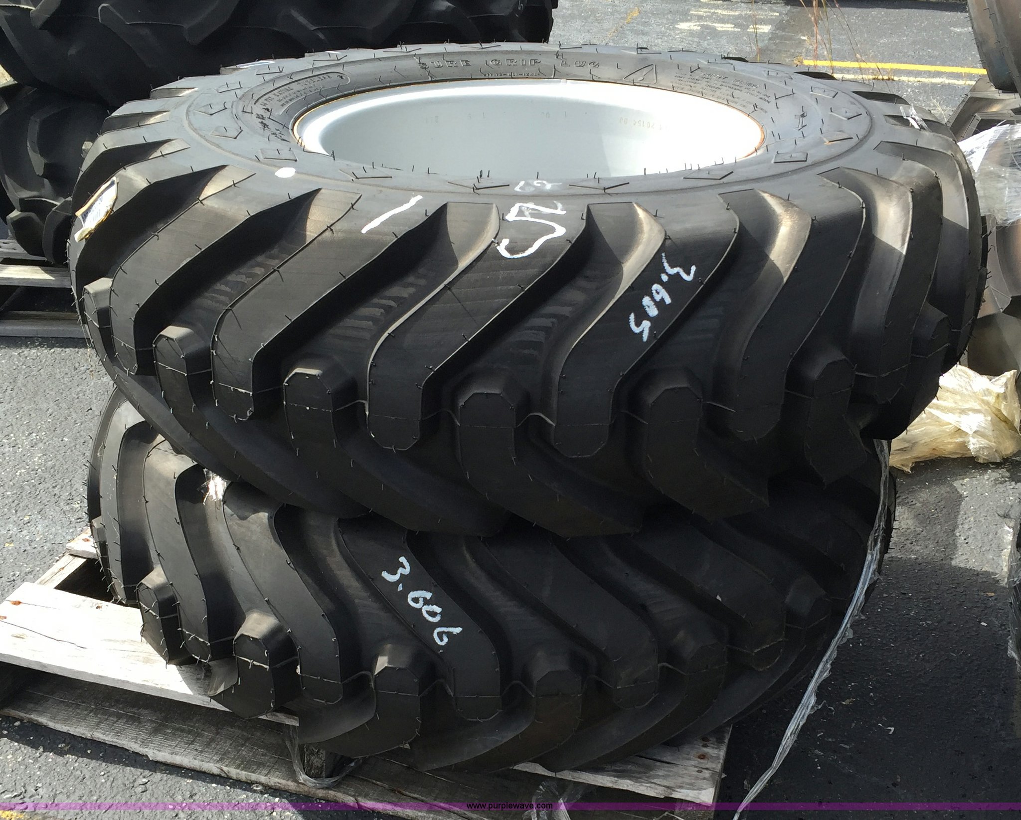 (8) Goodyear SureGrip TL 12.5/8018 I3 R1 utility front tires in