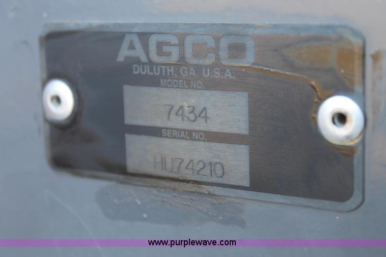 image for item J1386 2009 AGCO Hesston 7434 large square baler