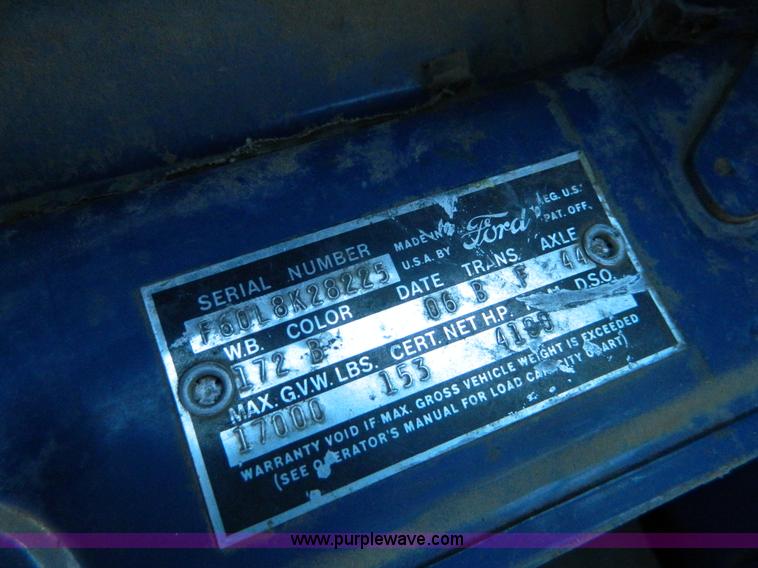 image for item J5242 1958 Ford flatbed truck