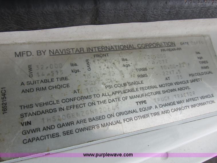 image for item K2230 1986 International 2375 flatbed tank truck