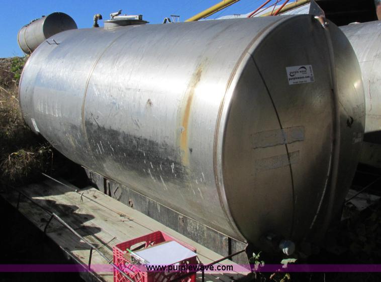 image for item K2238 Certified Equipment Mfg. stainless steel tank