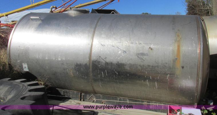 image for item K2238 Certified Equipment Mfg. stainless steel tank