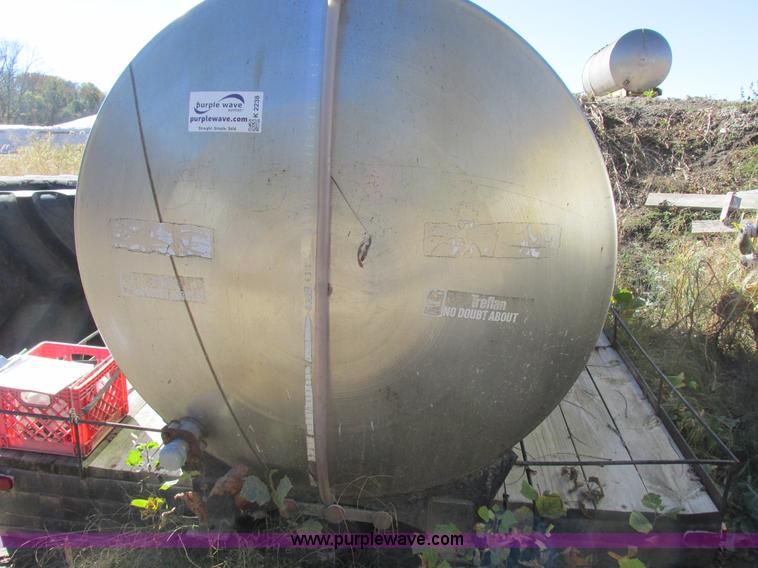 image for item K2238 Certified Equipment Mfg. stainless steel tank