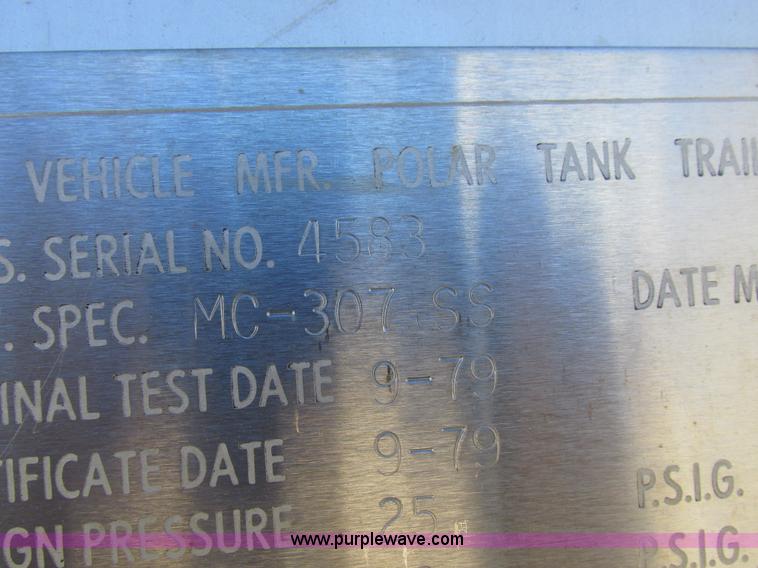 image for item K2243 1979 Polar tank trailer