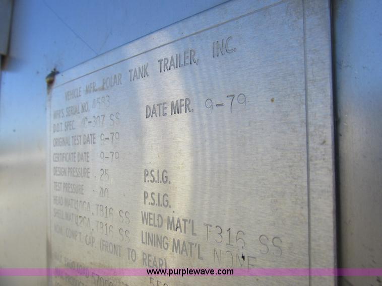 image for item K2243 1979 Polar tank trailer