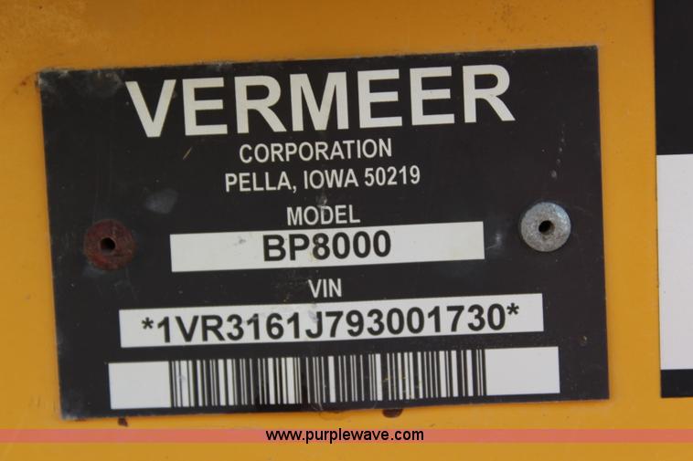 image for item L2416 2008 Vermeer BP8000 bale processor