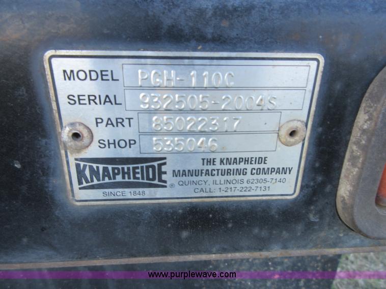 image for item BB9070 Knapheide PGH-110C steel flatbed
