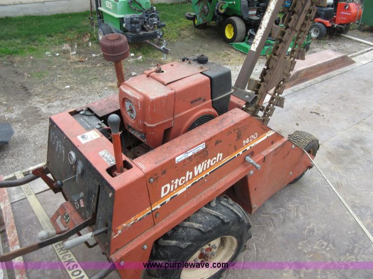 image for item BB9084 Ditch Witch 1420 walk-behind trencher
